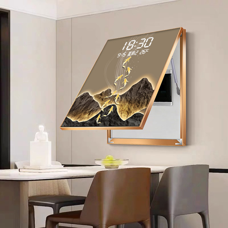 Home Security Number - Elegancki Zegar Ścienny z Cyframi, Bezpieczny,