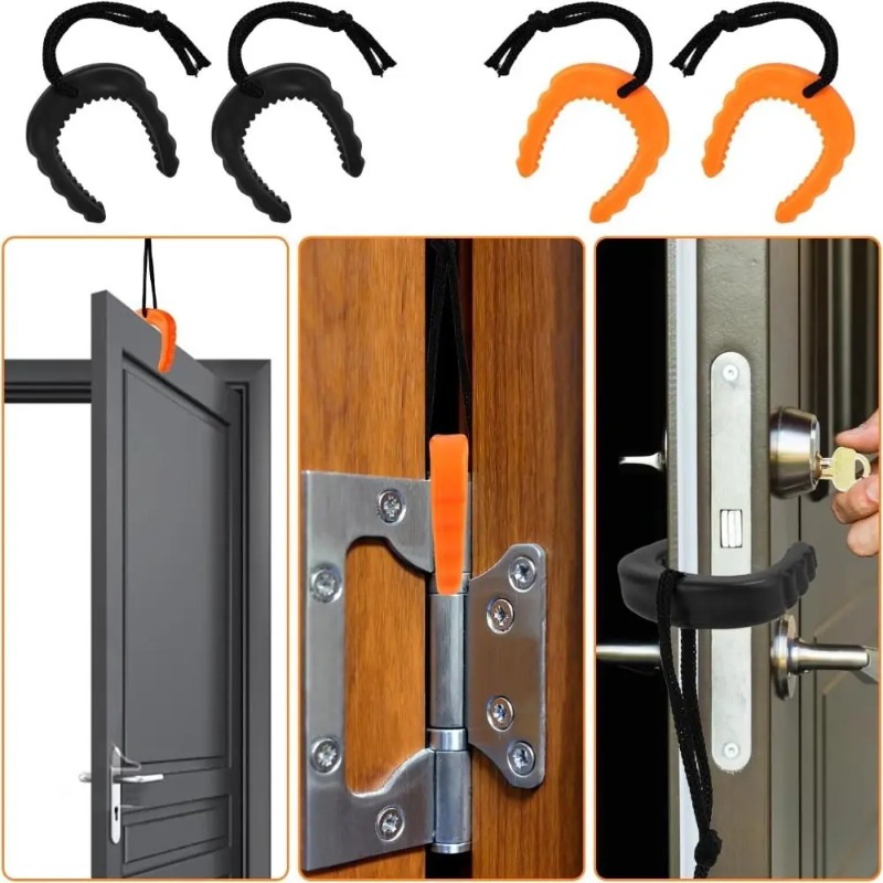 Door Wedge Alarm - Łatwy w użyciu gumowy klin do