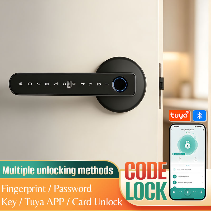 Home Security Lock System - Zamek do drzwi z dźwignią, zabezpieczenie