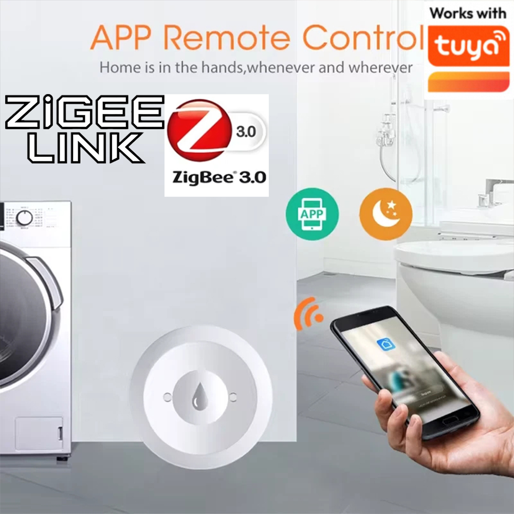 Home Security Monitoring - Czujnik wycieku wody Tuya ZigBee 3.0,