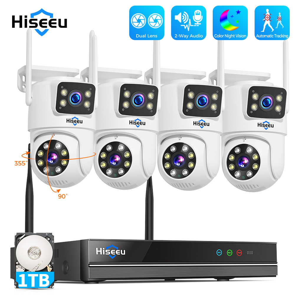 Home Security Kit - Zestaw systemu monitoringu Hiseeu 6MP WiFi