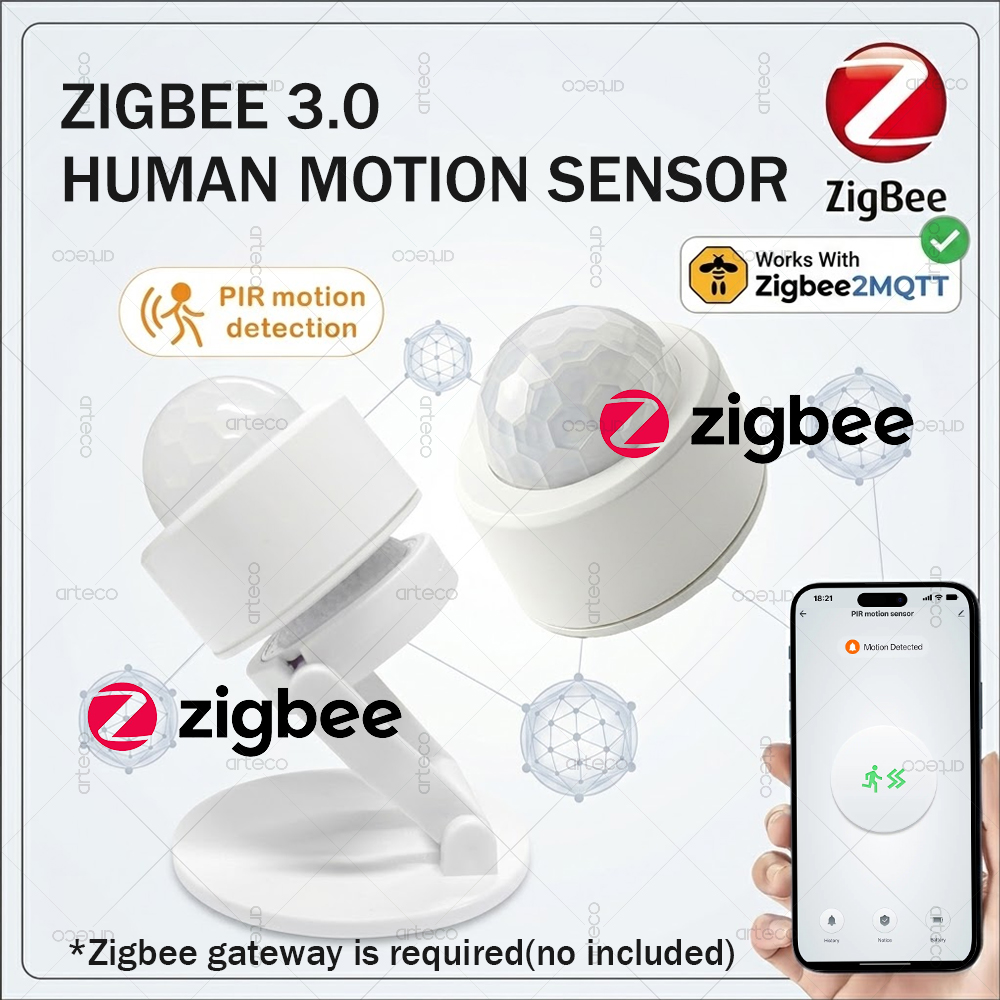 Home Security App - Czujnik ruchu PIR Zigbee 3.0 Mini,