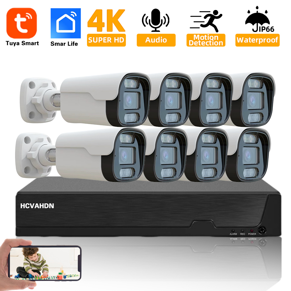 Home Security Kit - 4K 8MP TUYA Security Kit 8CH