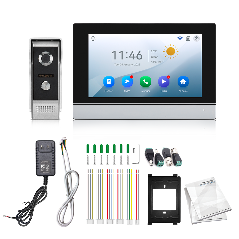 Home Security Ideas - 7-calowy ekran IPS, 2MP, zdalne sterowanie