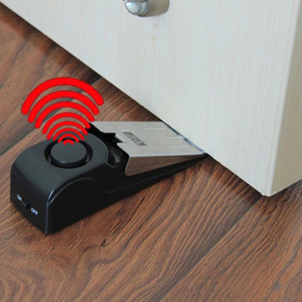 Door Wedge Alarm - 125 DB System antywłamaniowy zabezpieczający dom