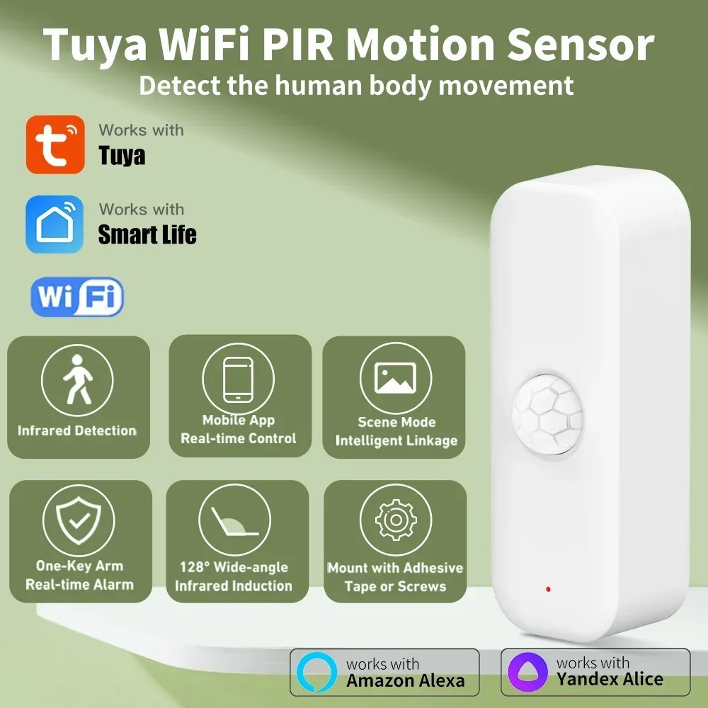 Home Security App - Tuya WiFI Czujnik ruchu PIR Inteligentny