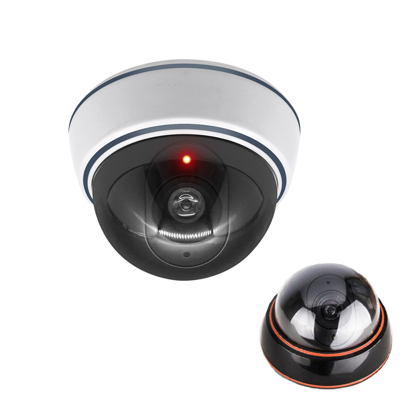 Fake Camera Dummy - Kreatywna czarno-biała fałszywa kamera kopułkowa symulacja