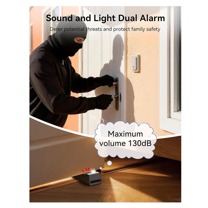 AB34 - Alarm do drzwi, blokada – Door Wedge Alarm recenzja i cena