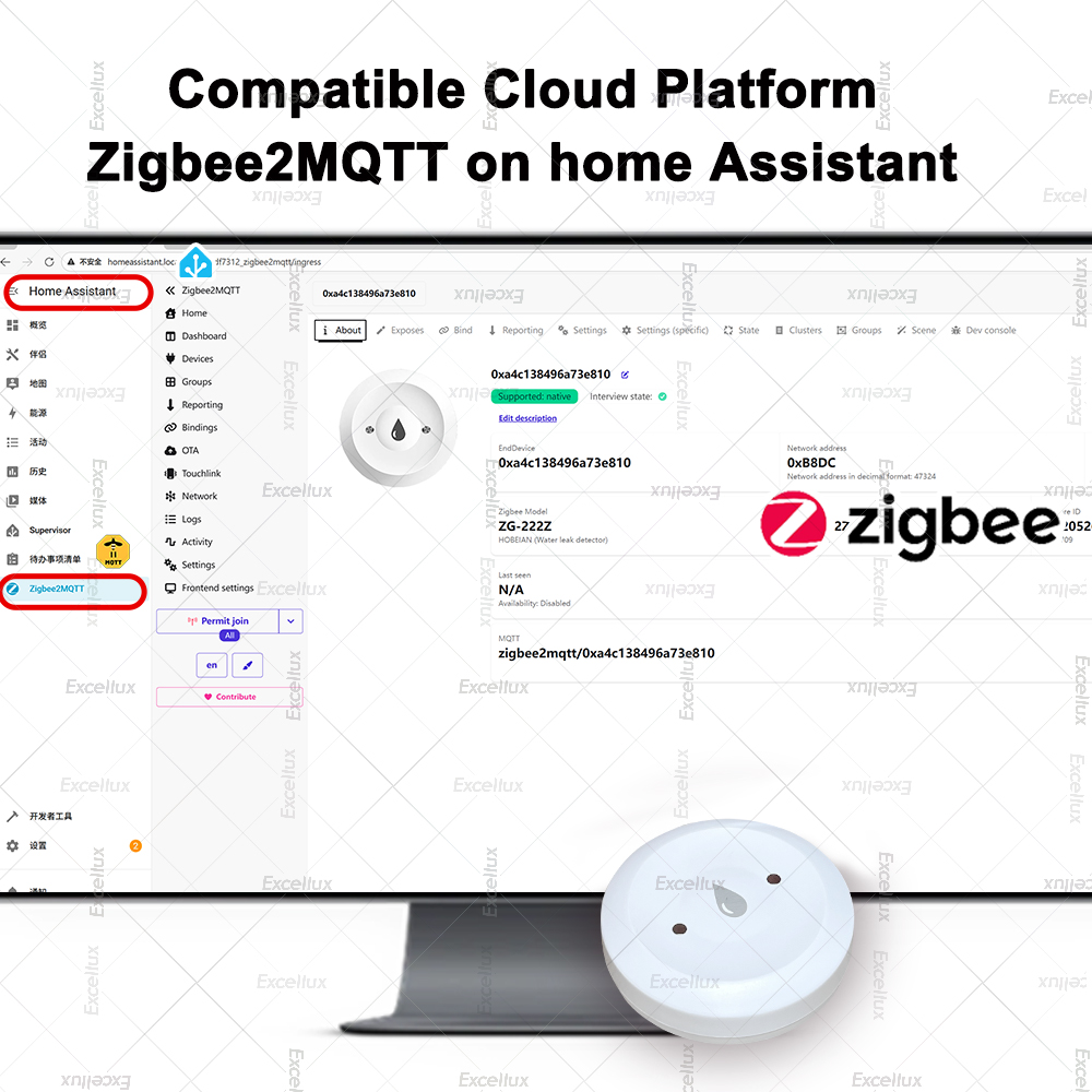 Detektor wody Zigbee czujnik w – Home Security Monitoring recenzja i cena