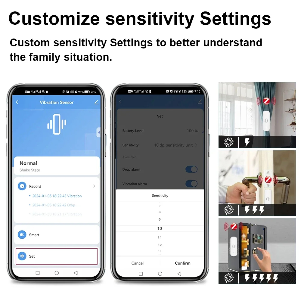 Inteligentny czujnik wibracji  – Home Security Monitoring recenzja i cena
