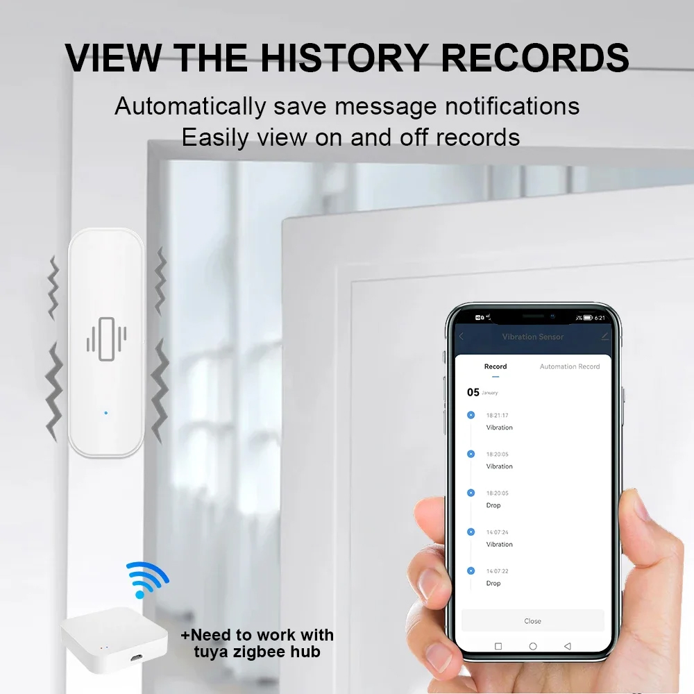 Inteligentny czujnik wibracji  – Home Security Monitoring recenzja i cena