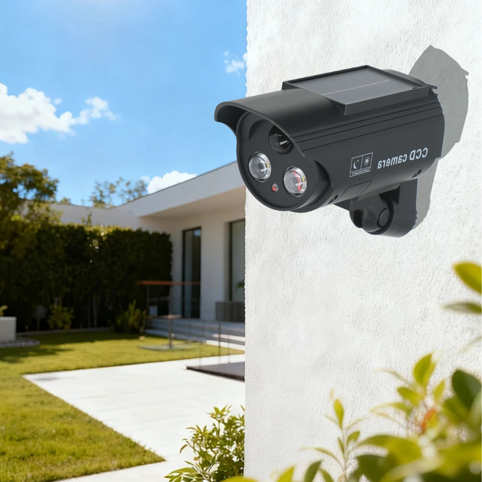 Zewnętrzna lampa solarna z czu – Fake Camera Dummy recenzja i cena