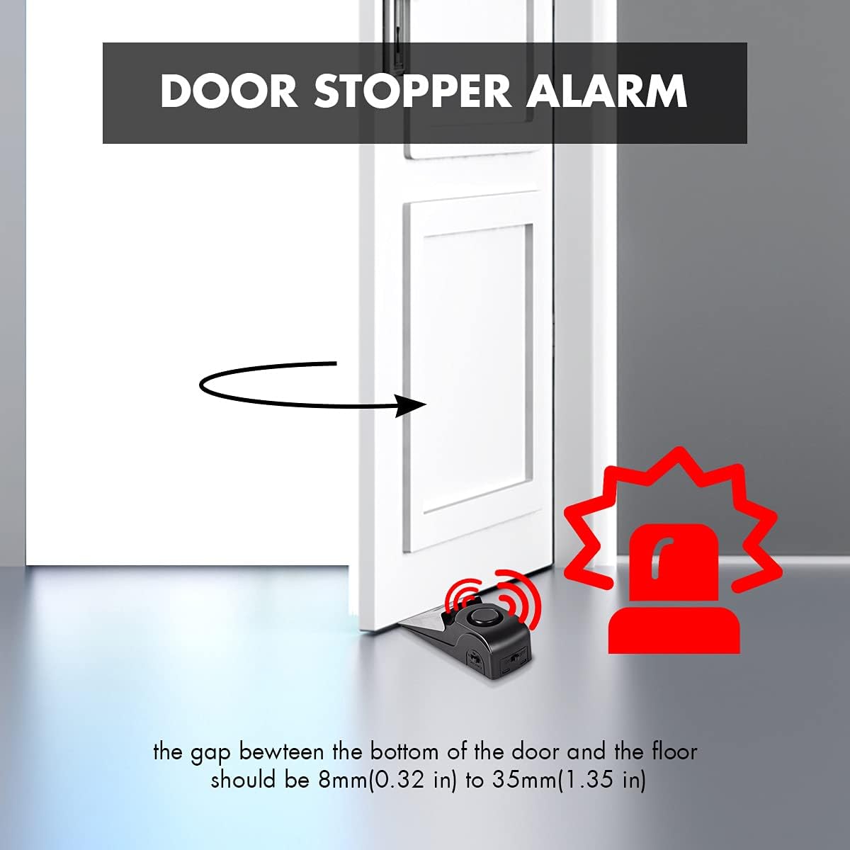 Alarm odbojnika drzwi, odbojni – Door Wedge Alarm recenzja i cena