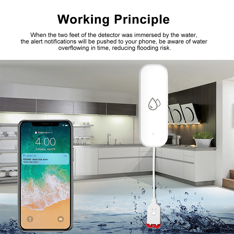 Czujnik wycieku wody Tuya WiFi – Home Security Monitoring recenzja i cena