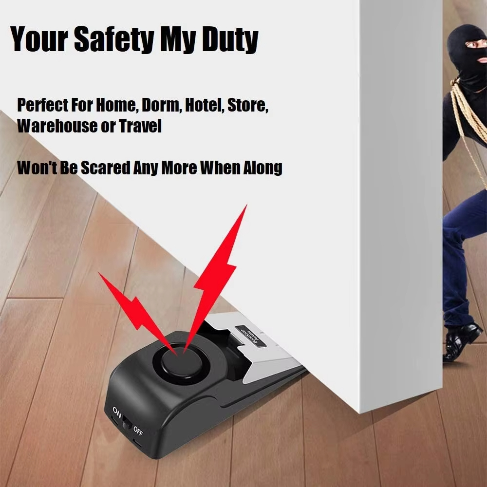 Alarm do drzwi bezprzewodowy 1 – Door Wedge Alarm recenzja i cena