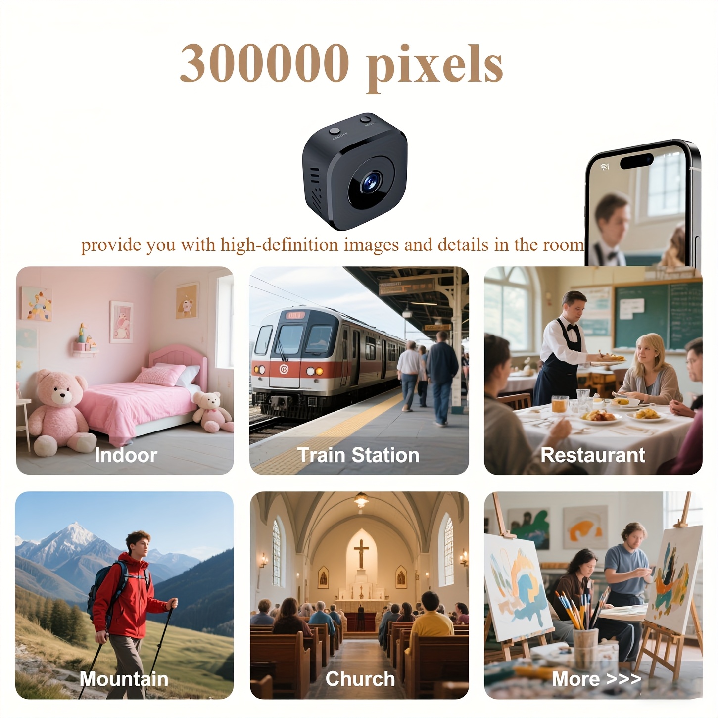 Miniaturowa kamera WiFi HD 108 – Home Security Monitoring recenzja i cena