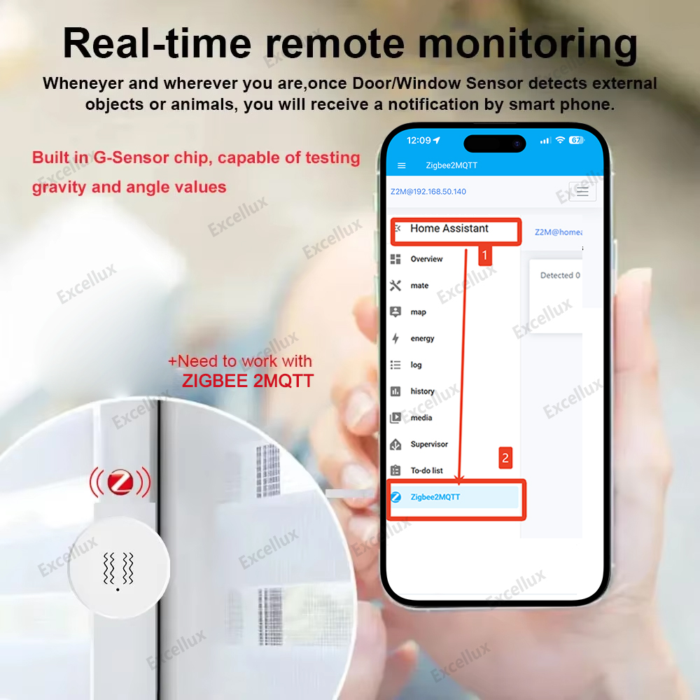 Czujnik wibracji Zigbee 3.0 Sm – Home Security App recenzja i cena