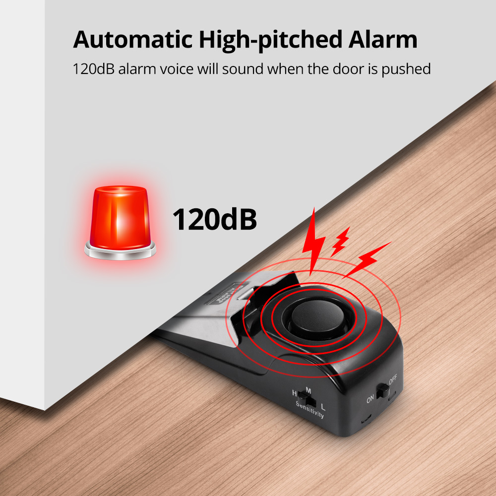 Bezprzewodowy alarm antykradzi – Door Wedge Alarm recenzja i cena
